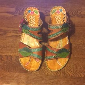 Elite by Corkys wedge sandals